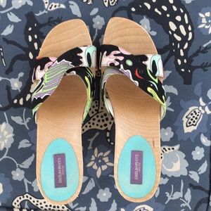 Emilio Pucci Wood Wedges
